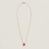 圖片 Hermes mini pop H 櫻桃紅/金項鍊 📝預購