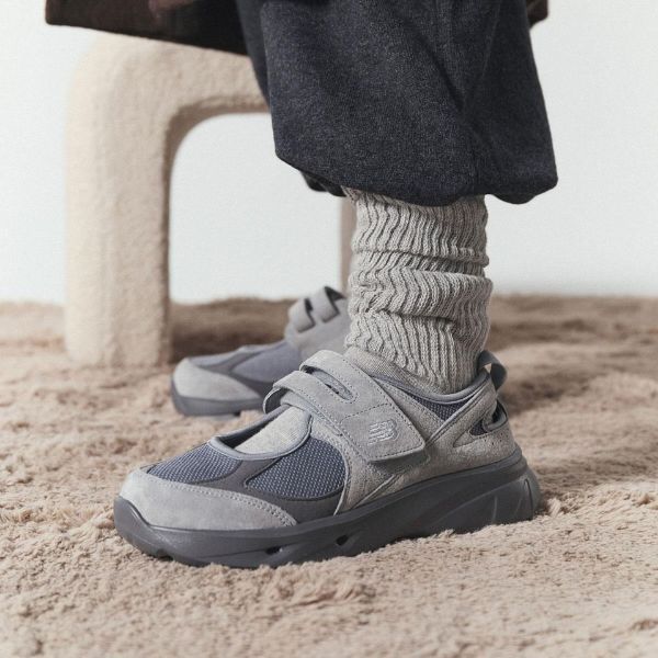 圖片 NICEDAY 代購 New Balance FZ BREEZE 瑪莉珍鞋 MARY JANE 運動涼鞋 機能性 魔鬼氈 麂皮 女鞋 灰 SD2203GY 