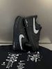 圖片 Nike Air Force 1 AF1 黑底外縫線 黑白色 黑色 黑武士 荔枝皮 外縫線 男女款 HQ2037-006/預購
