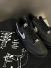 圖片 Nike Air Force 1 AF1 黑底外縫線 黑白色 黑色 黑武士 荔枝皮 外縫線 男女款 HQ2037-006/預購