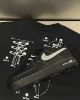 圖片 Nike Air Force 1 AF1 黑底外縫線 黑白色 黑色 黑武士 荔枝皮 外縫線 男女款 HQ2037-006/預購