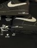 圖片 Nike Air Force 1 AF1 黑底外縫線 黑白色 黑色 黑武士 荔枝皮 外縫線 男女款 HQ2037-006/預購