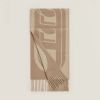 圖片 Hermes Maillons TGM 米色豬鼻羊絨圍巾
