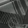 圖片 Hermes Sangles en Zig Zag 深灰x淺灰曲折鞍帶羊絨圍巾