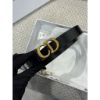 圖片 Dior 經典 CD logo 黑金配色  女生皮帶