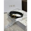 圖片 Dior 經典 CD logo 黑金配色  女生皮帶