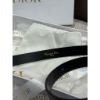 圖片 Dior 經典 CD logo 黑金配色  女生皮帶