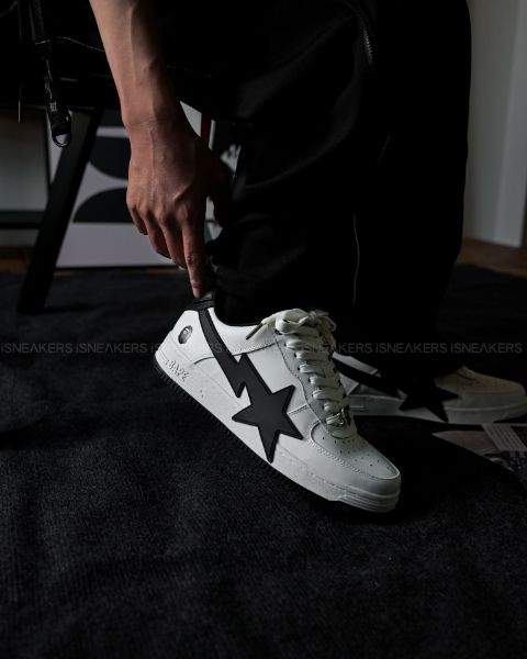 iSNEAKERS 現貨 Bape Sta OS #2 "White Black" 黑白 流星鞋 001FWK201314M