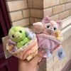 圖片 迪士尼 官方正版 達菲家族 迷你花束系列 毛絨鑰匙圈 吊飾 花束 7款(任買兩件711免運)/預購