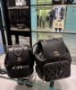 圖片 Chanel A93748 Backpack 荔枝紋後背包 黑金鍊 