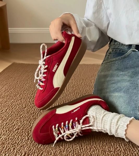 圖片 KTQ STORE 預購 Puma 9-T SUEDE 德訓鞋 紅色 406756-04