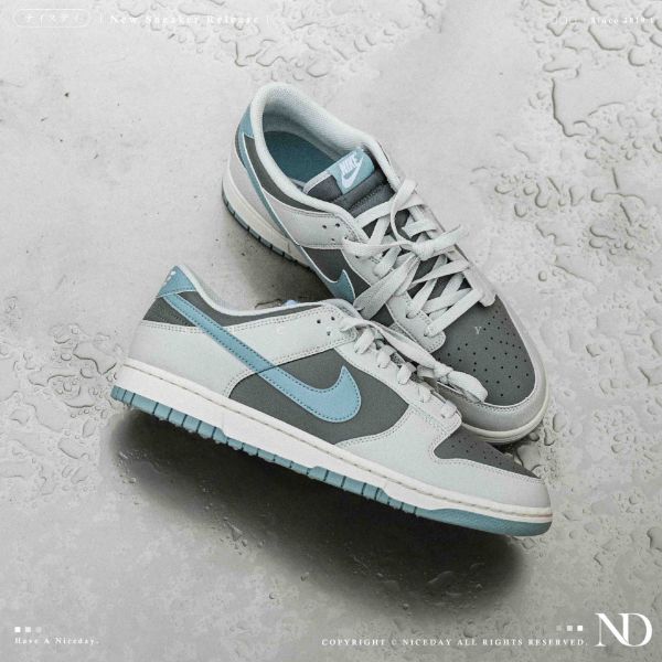 NICEDAY 代購 Nike Dunk Low 天空藍 淺藍 藍白 藍灰 灰藍 拼接 復古 水藍 HF5441-001