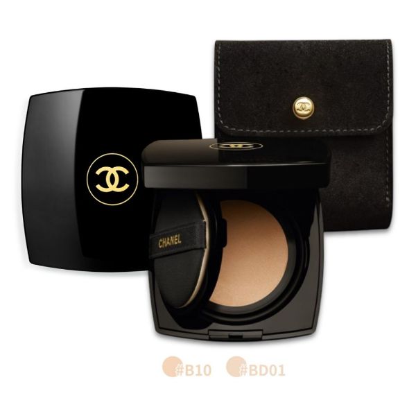 圖片 🔥CHANEL 香奈兒彩妝 奢華晶燦光潤氣墊粉餅 12g 附編織絨布套 #B10 自然偏白 - 隨身攜帶可替換蕊芯