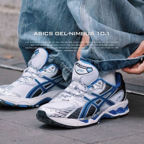 NICEDAY 代購 Asics GEL-NIMBUS 10.1 銀藍 藍 銀 深藍 機能 慢跑 休閒鞋 1203A543-101