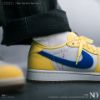 NICEDAY 部分現貨/代購 Travis Scott x Air Jordan 1 Low OG “Canary” 藍黃 藍倒鉤 男女尺寸  DZ4137-700