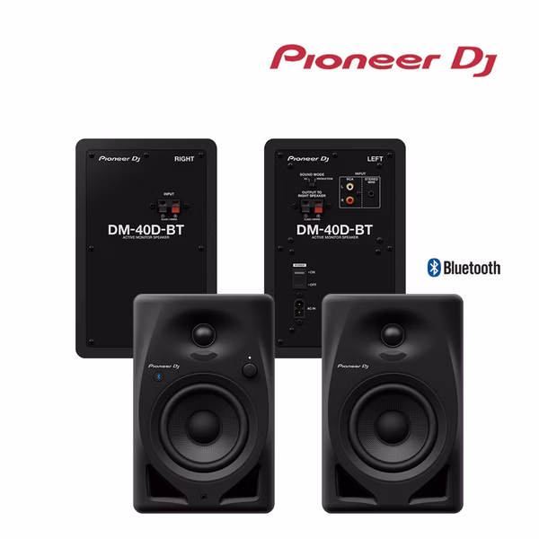圖片 【Pioneer DJ】DM-40D-BT 入門款主動式監聽喇叭(4吋藍牙) -二色