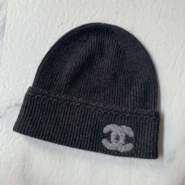 圖片 Chanel 25b 深灰針織毛帽