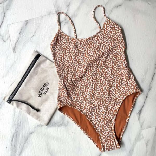 圖片 Hermes 豬鼻子吊帶泳衣&收納袋