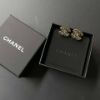 圖片 Chanel 25b 黑金水鑽耳針