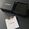 圖片 Chanel 25b 黑金水鑽耳針