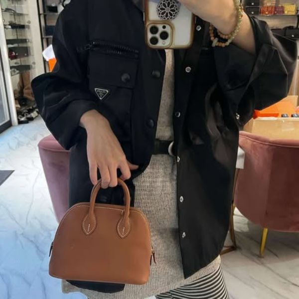 圖片 Hermes 金棕金mini bolide