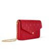 圖片 《現貨最低特價 》Louis Vuitton LV Monogram Empreinte 經典皮革款三合一鏈帶包 紅色