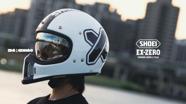 圖片 SHOEI EX-ZERO CROSS LOGO 2 TC-6 代理公司貨 山車帽 復古 越野 內鏡片