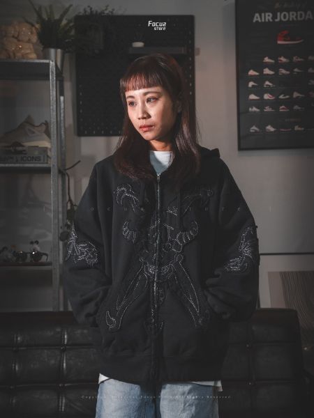 Yohji Yamamoto x Supreme FW25 Week3 Zip Up Hooded Sweatshirt	