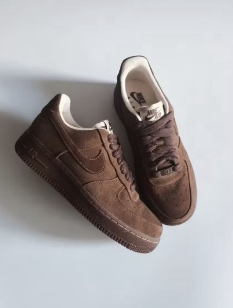 圖片 Nike Air Force 1 AF1 "CACAO WOW" 摩卡棕 摩卡可可 棕色 外縫線 咖啡色 麂皮 女款 FQ8901-259/預購