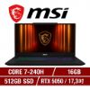 圖片 MSI 微星Cyborg 17 17.3吋 電競筆電黑色(Core 7-240H/16G/512G SSD/RTX5050-4G/W11/B2RWEKG-019TW)🎈送保護套/滑鼠墊/鍵盤膜🎈