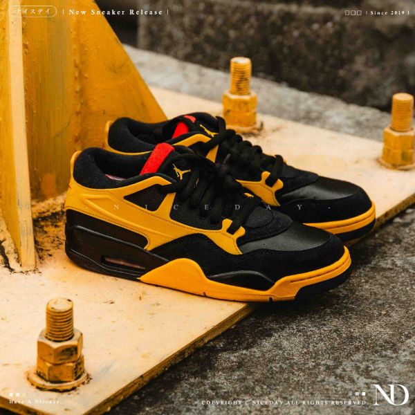 NICEDAY 現貨 Air Jordan 4 RM Bruce Lee 黃黑 李小龍 配色 運動 休閒鞋 FQ7939-007