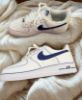 圖片 鞋教 預購 Nike Air Force 1'07 Low LV8 "White Deep Royal Blue" 白藍 縫線 HQ2037-004