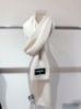 圖片 「M.Y精品」Chanel 圍巾 AA9552 奶油白-「加厚款」100%喀什米爾羊毛