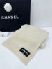 圖片 「M.Y精品」Chanel 圍巾 AA9552 奶油白-「加厚款」100%喀什米爾羊毛