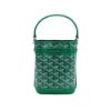 圖片 Goyard Petit Flot Mini 帆布迷你手提斜背水桶包(綠)