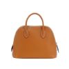 圖片 Hermes Bolide Epsom牛皮手提斜背二用包-25cm(銀釦/Gold棕)