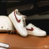 NICEDAY 現貨 Nike Air Force 1 '07 豹紋 米紅 米白 復古 女鞋 IM7510-262