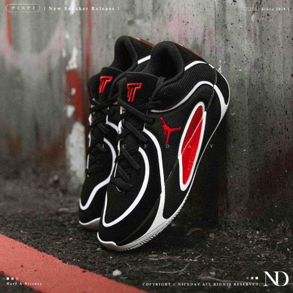 NICEDAY 現貨 Nike Jordan Tatum 4 黑紅 麂皮 紅 黑 籃球鞋 實戰 HQ4613-001