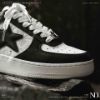 NICEDAY 代購 BAPE STA™ 復古 黑白 白黑 板鞋 猩猩 牛皮革 Force 男鞋 0ZXSHM191305O