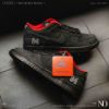NICEDAY 代購 Supreme x Nike SB Dunk Low 聯名 黑 黑紅 板鞋 麂皮 刺繡 94 HQ8487-001