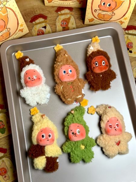 圖片 POPMART 泡泡瑪特 星星人美味時刻 現烤小餅乾 吊飾 鑰匙圈 毛絨吊飾 6+1款(任買兩件711免運)/預購