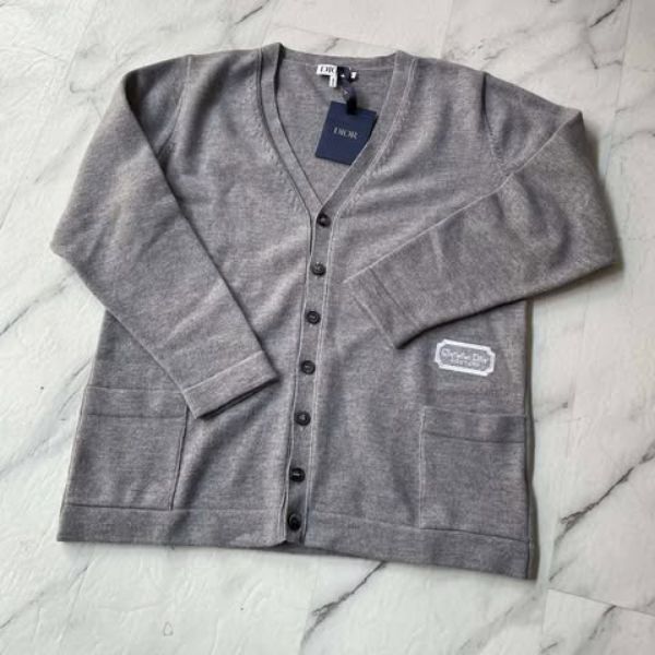 圖片 Baby Dior 灰色針織開衫外套