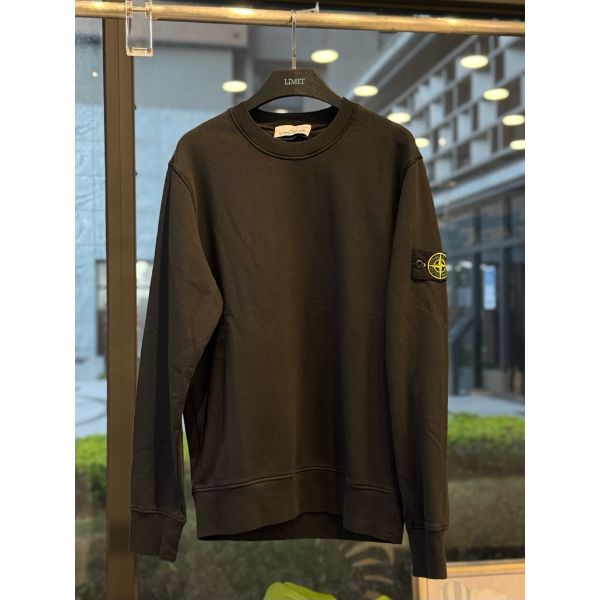 圖片 Stone island 石頭島 經典手臂logo 黑色 長袖 大學t
