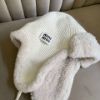 圖片 Miu Miu 白色泰迪毛毛雷鋒帽