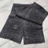 圖片 Chanel 25k黑灰毛呢刺繡圍巾