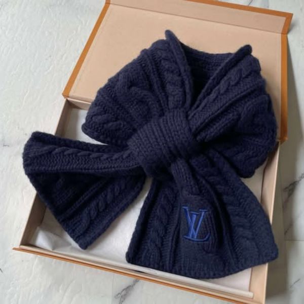 圖片 Lv 深藍針織mini圍巾