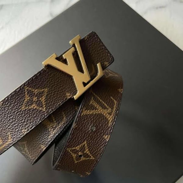 圖片 Lv 老花拼黑雙面腰帶