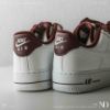 NICEDAY 現貨 Nike Air Force 1 '07 白 酒紅 復古 天鵝絨 鞋帶 經典 皮革 休閒鞋 HV4403-600