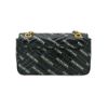 圖片 Gucci x Balenciaga 聯名款 絎縫牛皮仿舊金釦肩背斜背包-26cm(443497-黑)