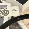 圖片 CELINE 凱旋平滑小牛皮2.5CM 銀頭皮帶